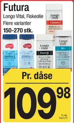 ABC Lavpris Futura (Longo Vital / Fiskekolie) tilbud