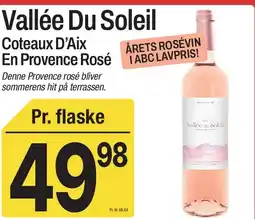 ABC Lavpris Vallée Du Soleil Coteaux D'Aix En Provence Rosé tilbud