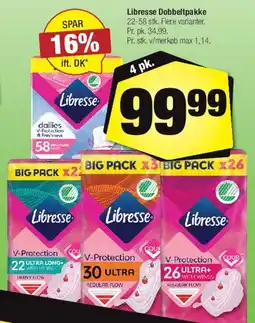 Calle Libresse (Big Pack / Dobbeltpakke) tilbud