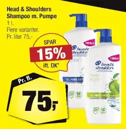 Calle Head & Shoulders Shampoo m. pumpe tilbud