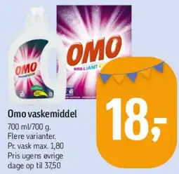Føtex Omo vaskemiddel tilbud