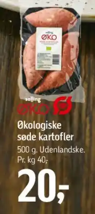 Føtex Økologiske søde kartofler tilbud