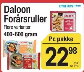 ABC Lavpris Daloon Forårsruller tilbud