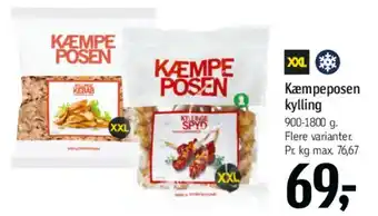 Føtex Kæmpeposen kylling tilbud