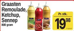 ABC Lavpris Graasten Remoulade, Ketchup, Sennep tilbud