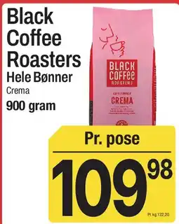 ABC Lavpris Black Coffee Roasters - Hele Bønner Crema tilbud