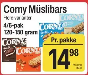 ABC Lavpris Corny Müslibars tilbud