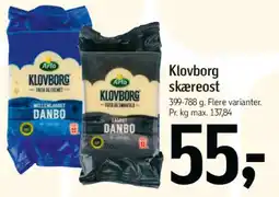 Føtex Klovborg skæreost tilbud