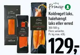 Føtex Koldrøget laks, halehængt laks eller ørred tilbud