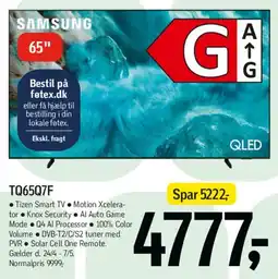 Føtex Samsung 65 QLED TV (TQ6507F) tilbud