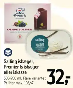 Føtex Salling isbæger / Premier isbæger tilbud