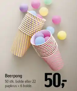 Føtex Beerpong / papkrus & bolde tilbud