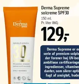 Føtex Derma Supreme solcreme SPF30 tilbud