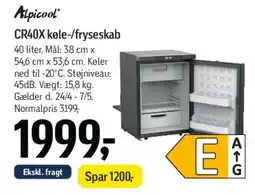 Føtex CR40X køle-/fryseskab tilbud