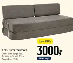 Føtex Harper sovesofa tilbud