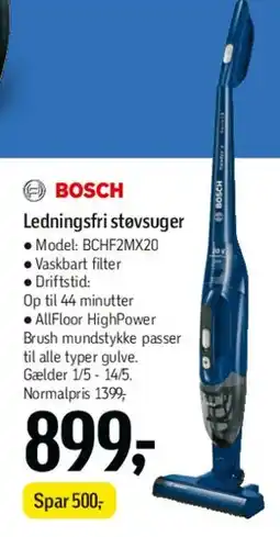 Føtex Ledningsfri støvsuger (stav) tilbud