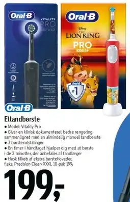 Føtex Eltandborste (Oral‑B Vitality Pro) tilbud