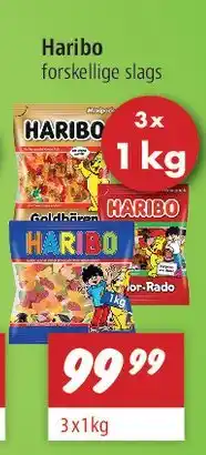 zur Krone Haribo, forskellige slags tilbud