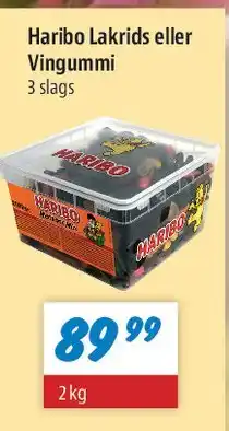 zur Krone Haribo Lakrids eller Vingummi tilbud