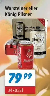 zur Krone Warsteiner eller König Pilsner tilbud