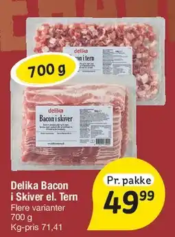 Fakta Tyskland Delika Bacon i skiver el. tern tilbud