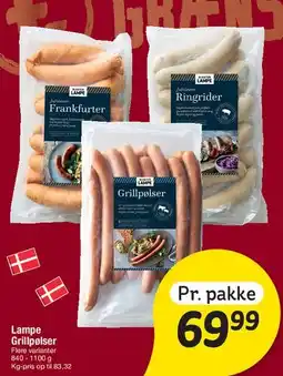 Fakta Tyskland Grillpølser (flere varianter) tilbud