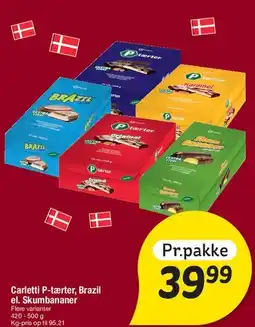 Fakta Tyskland Carletti P-tærter / Brazil / Skumbananer tilbud