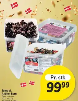 Fakta Tyskland Toms / Anthon Berg bøtte tilbud