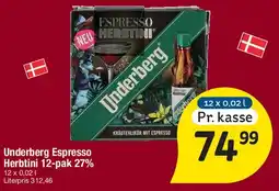 Fakta Tyskland Underberg Espresso Herbtini (12-pak) tilbud