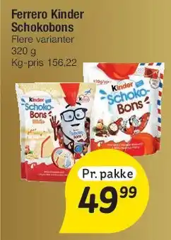 Fakta Tyskland Ferrero Kinder Schoko-Bons tilbud