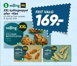 Bilka Salling XXL kyllingespyd eller -filet tilbud