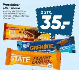 Bilka Proteinbar eller shake tilbud