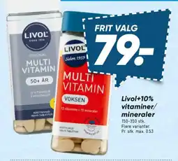 Bilka Livol+10% vitaminer/ mineraler tilbud