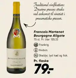 Bilka Francois Martenot Bourgogne Aligote tilbud