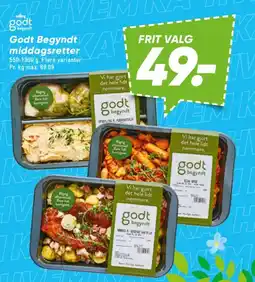 Bilka Godt Begyndt middagsretter tilbud