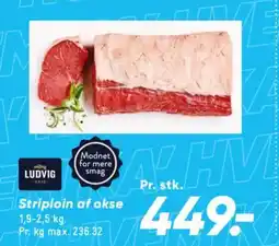 Bilka Striploin af okse tilbud