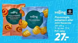 Bilka Salling Pizzasnegle, pølsehorn eller mini focaccia tilbud