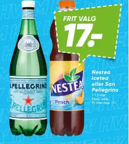 Bilka Nestea icetea eller San Pellegrino tilbud