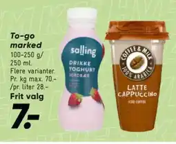 Bilka To-go marked tilbud