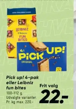 Bilka Pick up! 4-pak eller Leibniz fun bites tilbud