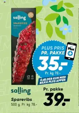 Bilka Salling Spareribs tilbud
