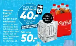 Bilka Monster Energy eller Coca-Cola sodavand tilbud
