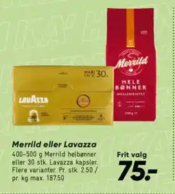 Bilka Merrild eller Lavazza tilbud