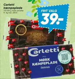 Bilka Carletti kæmpeplade tilbud