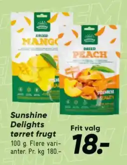 Bilka Sunshine Delights tørret frugt tilbud