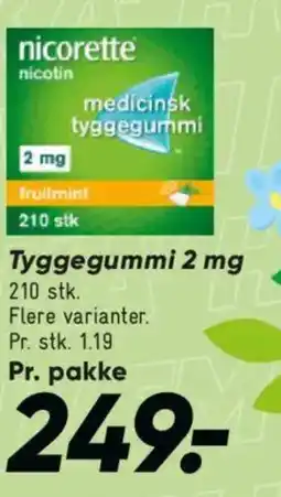 Bilka Nicorette Tyggegummi tilbud