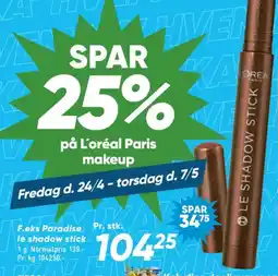 Bilka F.eks Paradise le shadow stick tilbud