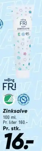 Bilka Salling Fri Zinksalve tilbud