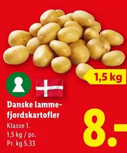 Lidl Danske lamme- fjordskartofler tilbud