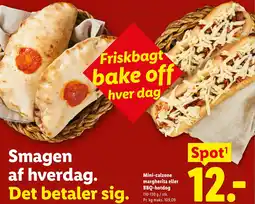 Lidl Mini-calzone margherita eller BBQ-hotdog tilbud